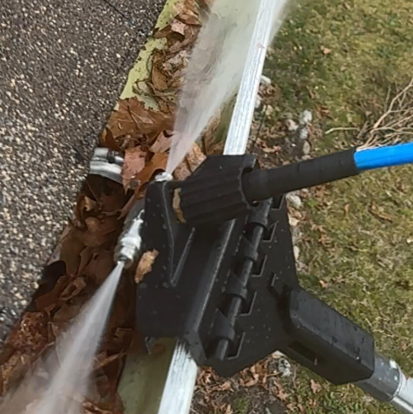 Gutter Slide Pro in use